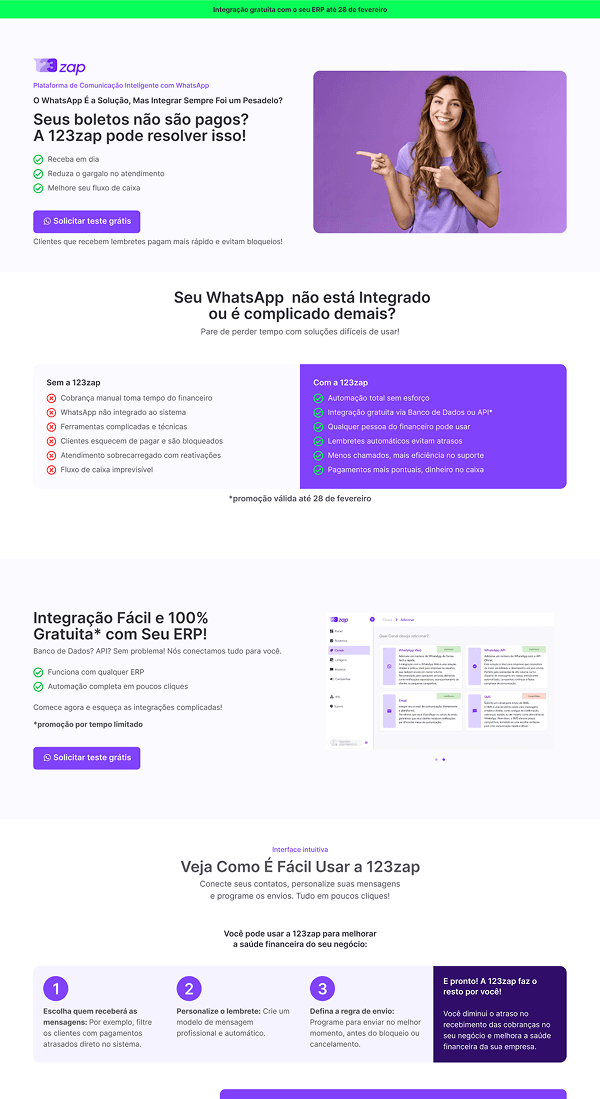 Uma landing page