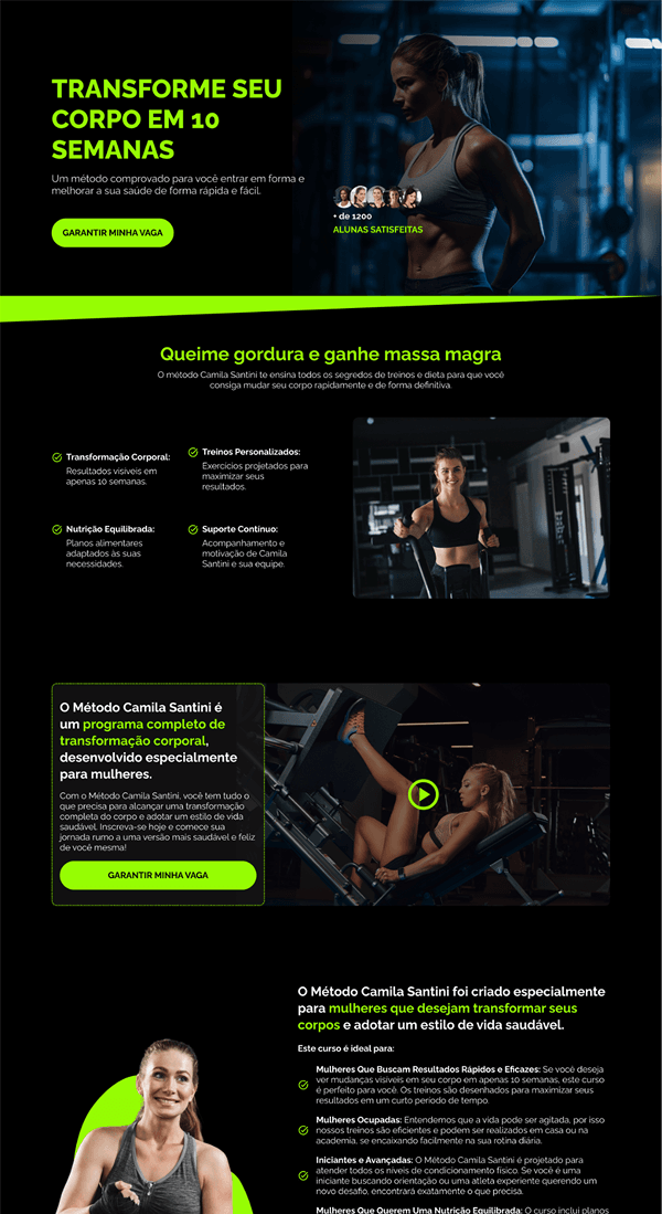 Uma landing page