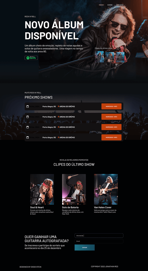 Uma landing page