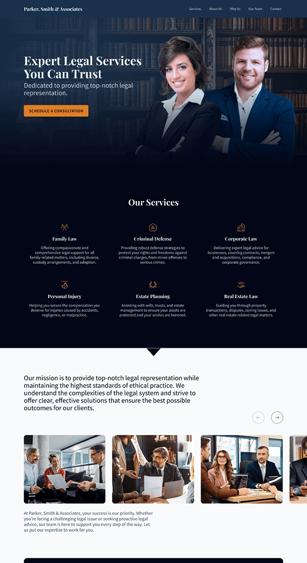 Uma landing page