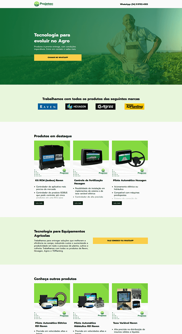 Uma landing page